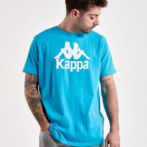 Kappa shirt Blue Short Sleeve Tee with Iconic Logo